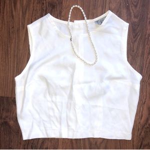 ✨2 for $20✨ Vintage White Crop Top
